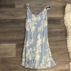 Reformation Floral Print Women's Cowl Neck Slip Dress